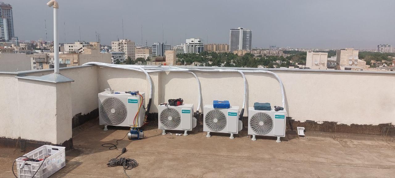 لوله مسی کولر گازی شارژ گاز لوله کشی کولر گازی|کولر گازی و فنکوئل|مشهد, ایثارگران|دیوار