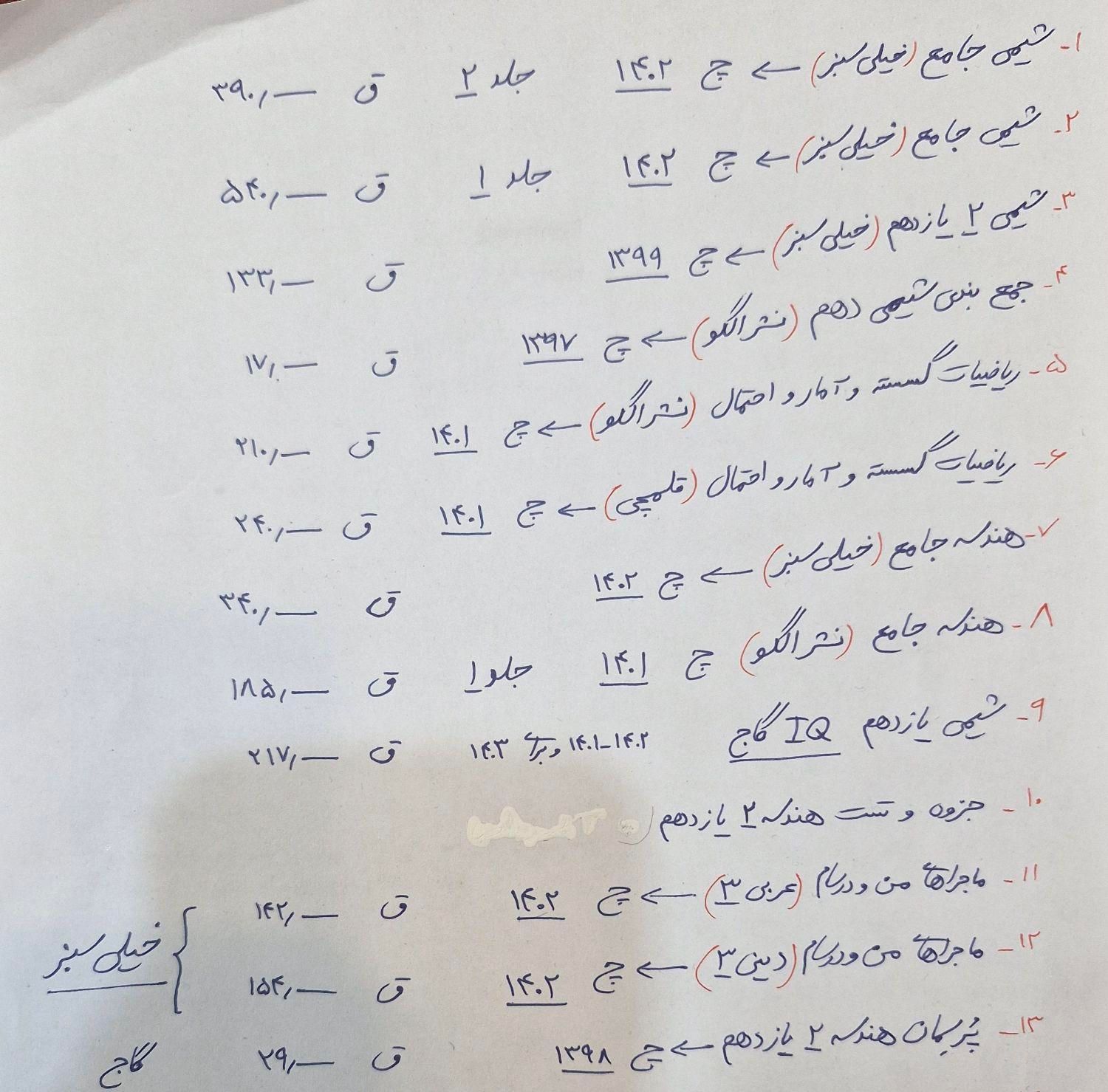 کتاب های تست کنکور|کتاب و مجله آموزشی|تهران, تهرانپارس غربی|دیوار