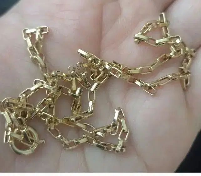 زنجیر۵۰سانتی استفاده نشده فاکتور داره وزن۳/۹۷۰|جواهرات|ساوه, |دیوار