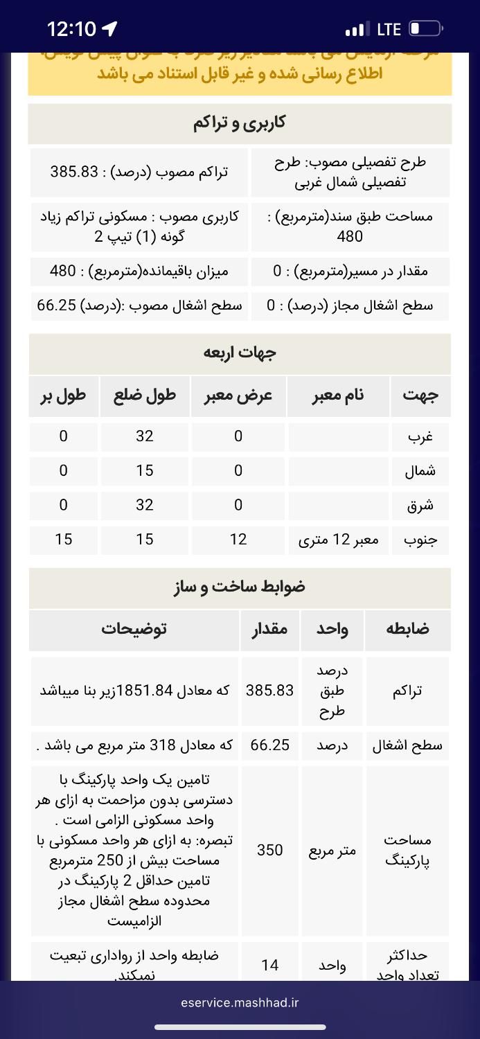 مشارکت سجادیه ۵۰/درصد عُرف منطقه/۴۸۰متری|مشارکت در ساخت املاک|مشهد, امیریه|دیوار