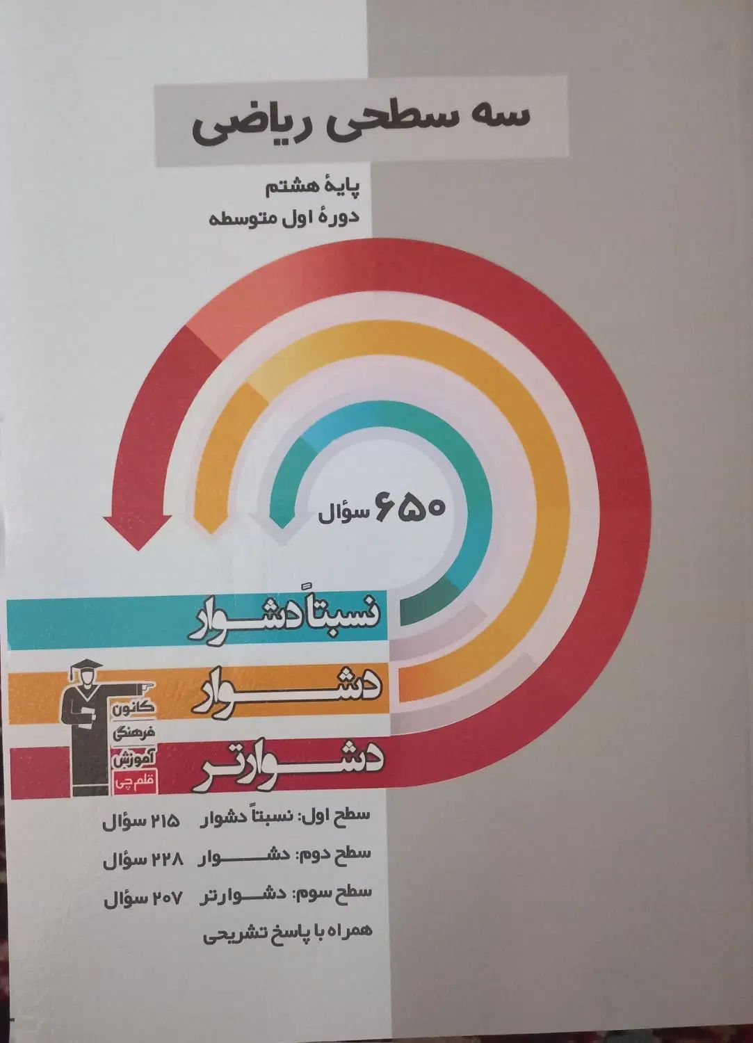کتاب سه سطحی علوم و ریاضی و دروس عمومی پایه هشتم|کتاب و مجله آموزشی|تهران, فلسطین (میدان انقلاب)|دیوار
