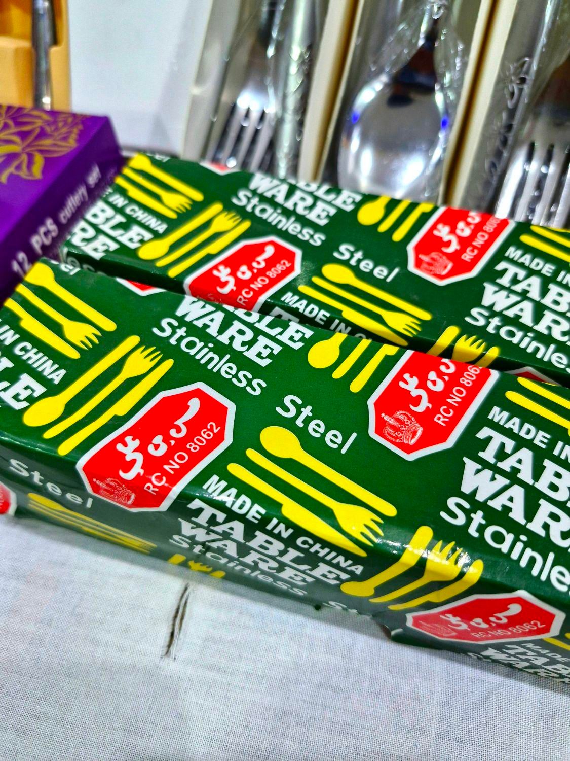 قاشق چنگال حسن بن علی استیل|ظروف سرو و پذیرایی|اهواز, زیتون کارگری|دیوار