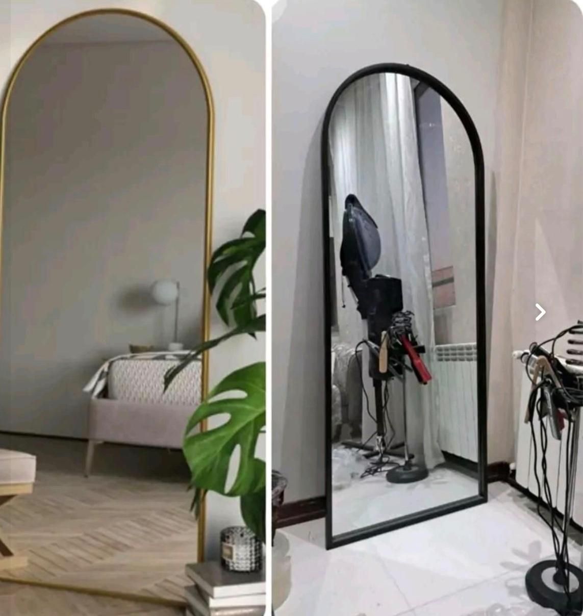 تولید اینه گنبدی قدی فلزی ساده پنجره ای پایه دار|آینه|کرج, گوهردشت|دیوار