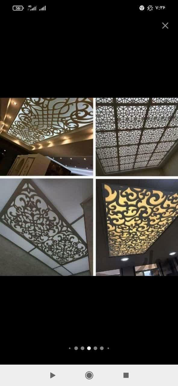 طراحی و اجرای دکوراسیون داخلی کناف تایل پی ویسی|خدمات پیشه و مهارت|گلبهار, شهر جدید گلبهار|دیوار