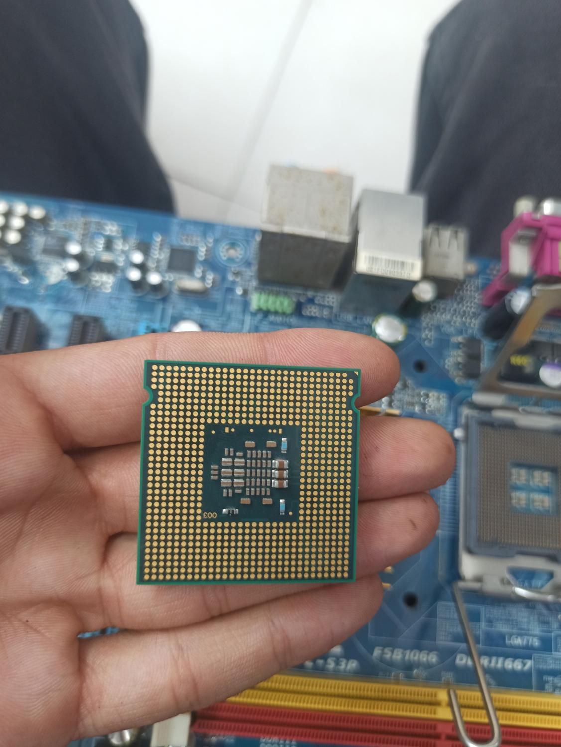 مین بورد (main board) DDR2 همراه با هارد ۲۵۰ ساتا|قطعات و لوازم جانبی رایانه|ساری, |دیوار