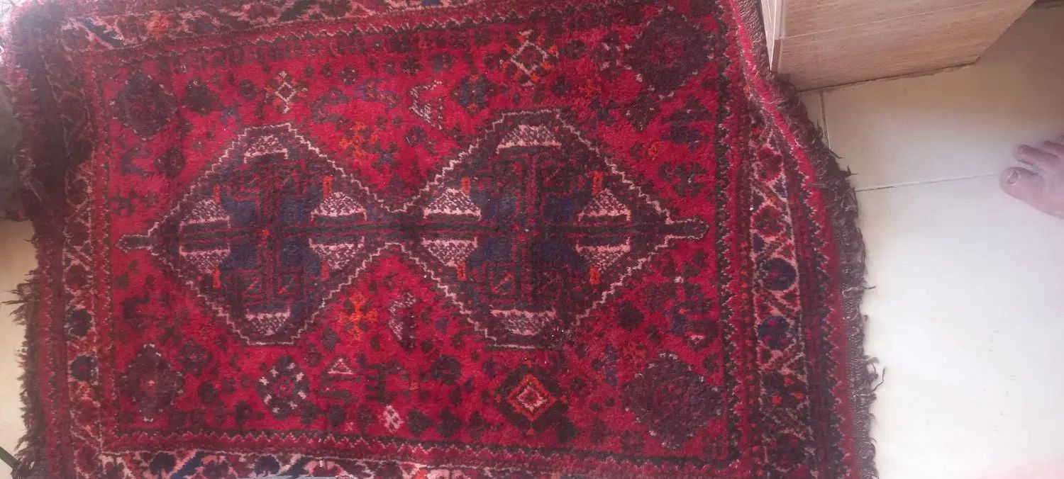 قالیچه ترکی دست باف ۹۰در۱۳۰ خوش رنگ ونگار|فرش|شیراز, احمدآباد|دیوار