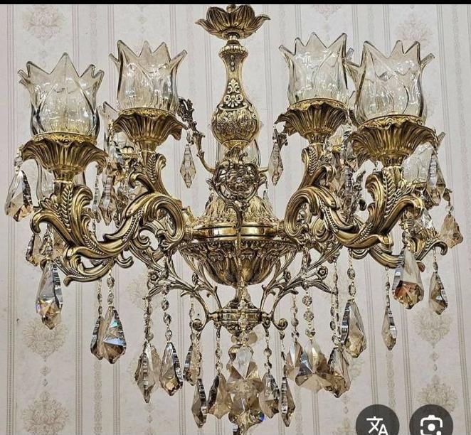 لوستر مدل دایکاست شیک برنز برنزی|لوستر و چراغ آویز|کرج, حصارک پایین|دیوار