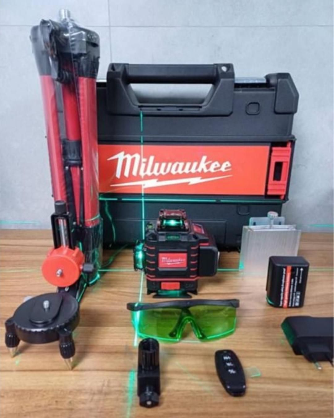 تراز لیزری 360 ریموت دار 16 لاین میلواکی|ابزارآلات|اصفهان, کشاورزی|دیوار