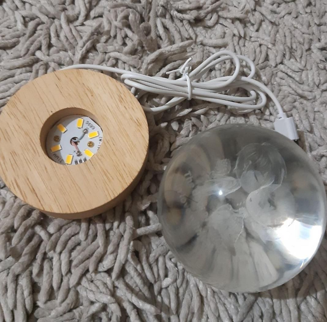 CRYSTAL BALL LAMP|صنایع دستی و سایر لوازم تزئینی|تهران, حر|دیوار
