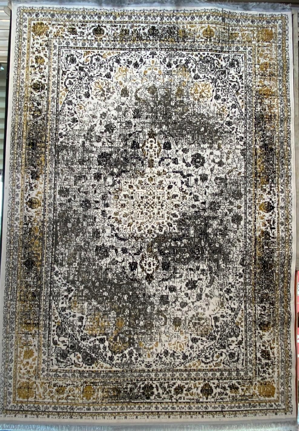 فرش ۱۰۰ تخته ترمه مشهد پتینه ابرنگی مناسب|فرش|تنکابن, |دیوار