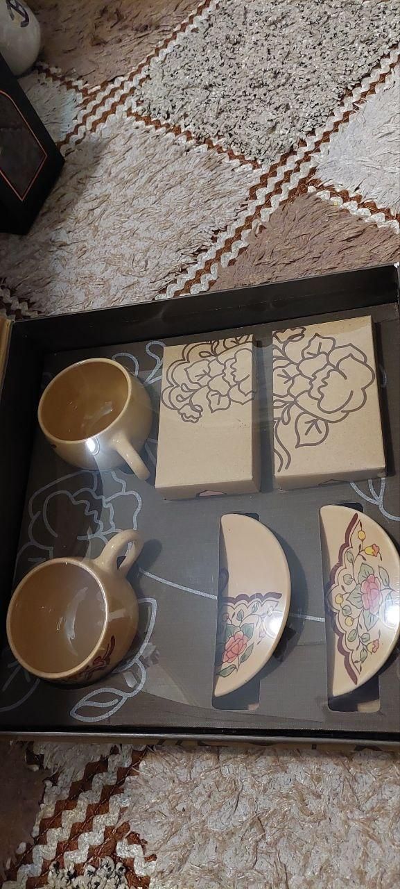 ست دو نفره فنجان چای با دمنوش|صنایع دستی و سایر لوازم تزئینی|تهران, اقدسیه|دیوار