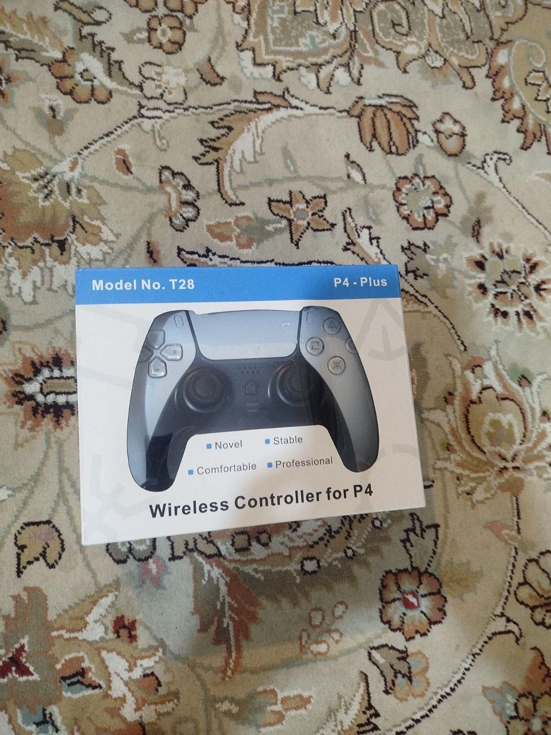 دسته PS4 مدل T28 وایرلس نو با جعبه و پایه|کنسول، بازی ویدئویی و آنلاین|گرگان, |دیوار