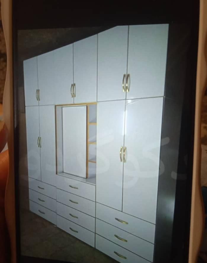 ساخت کمد دیواری سفارشی با چوب درجه یک|جاکفشی، کمد، دراور|پاکدشت, پارچین|دیوار