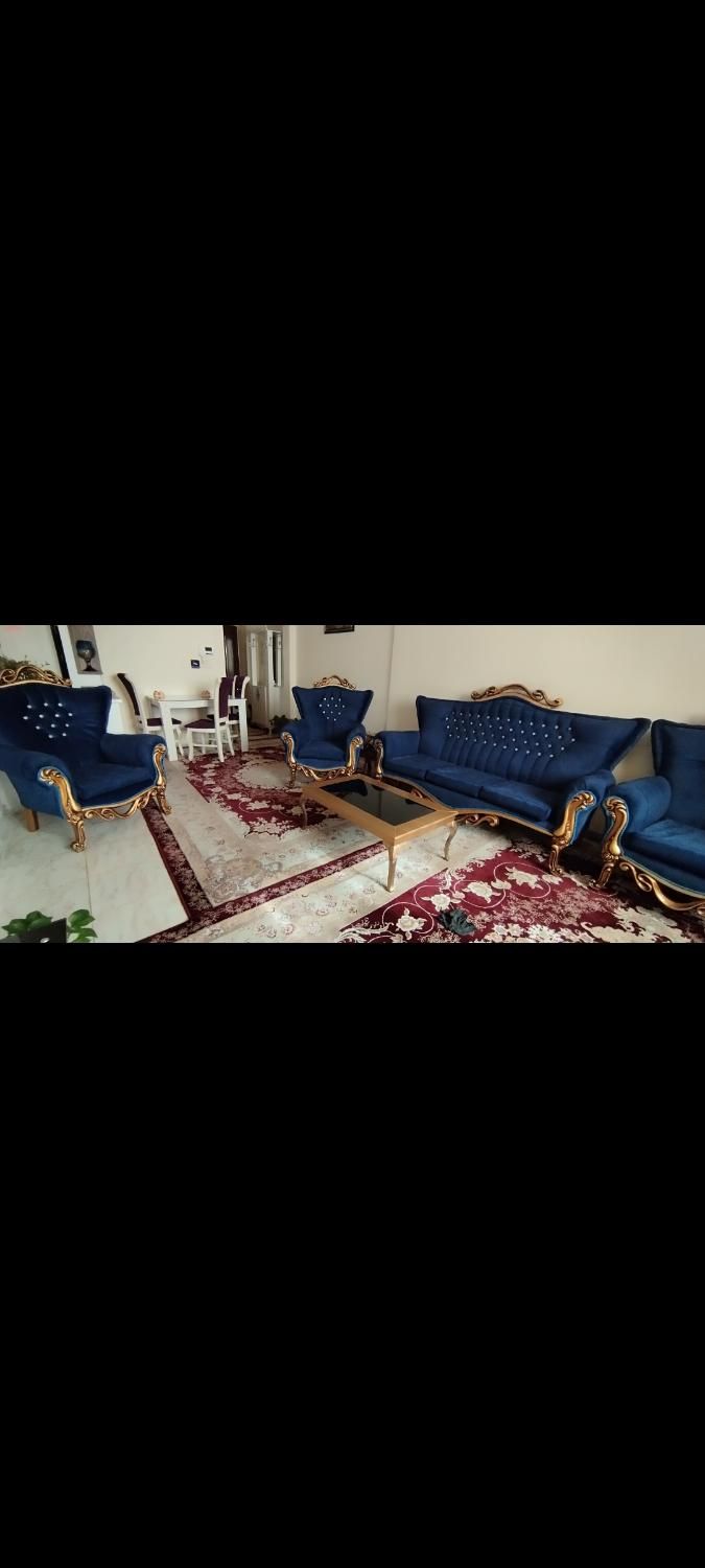 مبلمان سلطنتی ۹ نفره|مبلمان خانگی و میز عسلی|محمدیه-قزوین, |دیوار