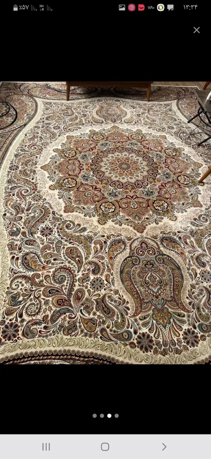 یک تخته فرش ۱۲ متری ۷۰۰ شانه طرح پارادایس|فرش|محمدشهر, علی آباد گونه|دیوار