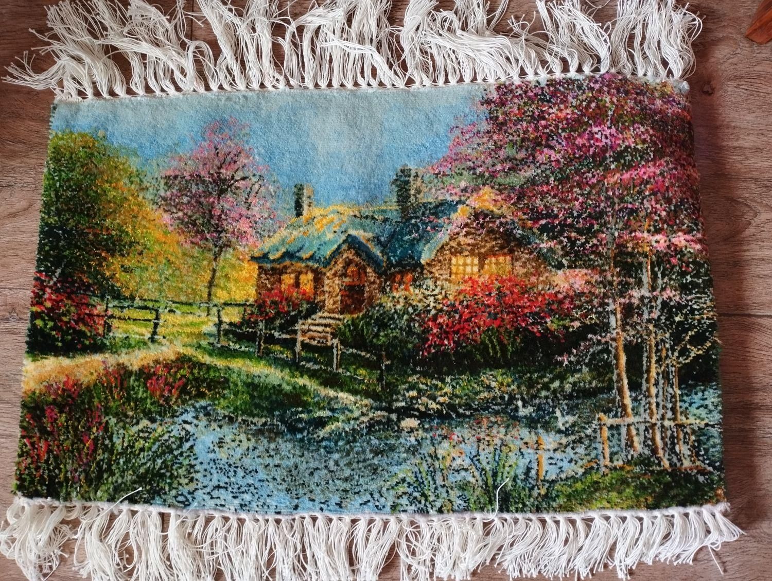 تابلو فرش دست بافت طرح منظره|تابلو فرش|ساری, |دیوار