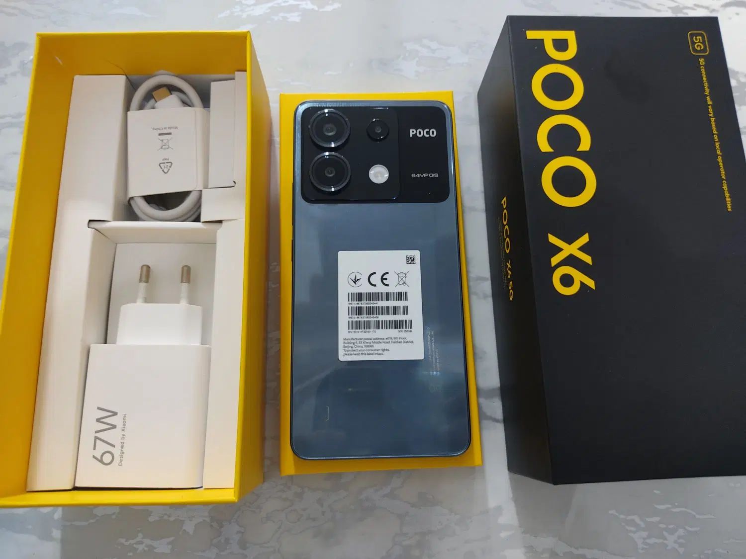 گوشی شیائومی Poco X6 5G درحدنو حافظهٔ 256 رام 12|موبایل|تهران, کیانشهر|دیوار