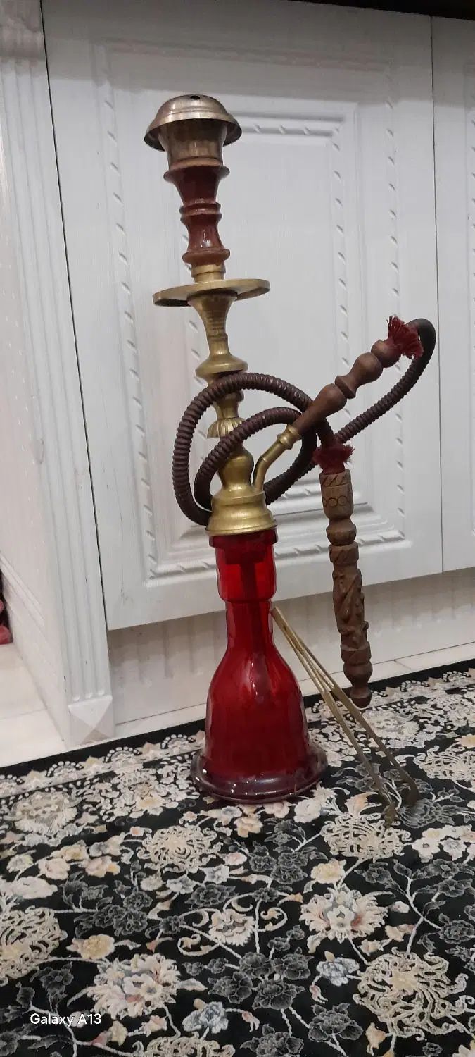 قلیان،قلیون تنه برنجی توپر ۲عدد + تنه برنزی 1عدد|کلکسیون اشیاء عتیقه|تهران, تهرانپارس غربی|دیوار