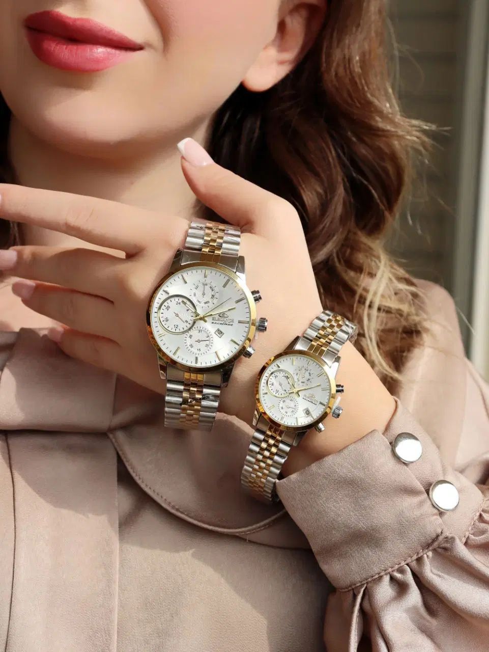 +ساعت های شیک کادویی ست فلزی زنانه *مردانه.|ساعت|اصفهان, احمدآباد|دیوار