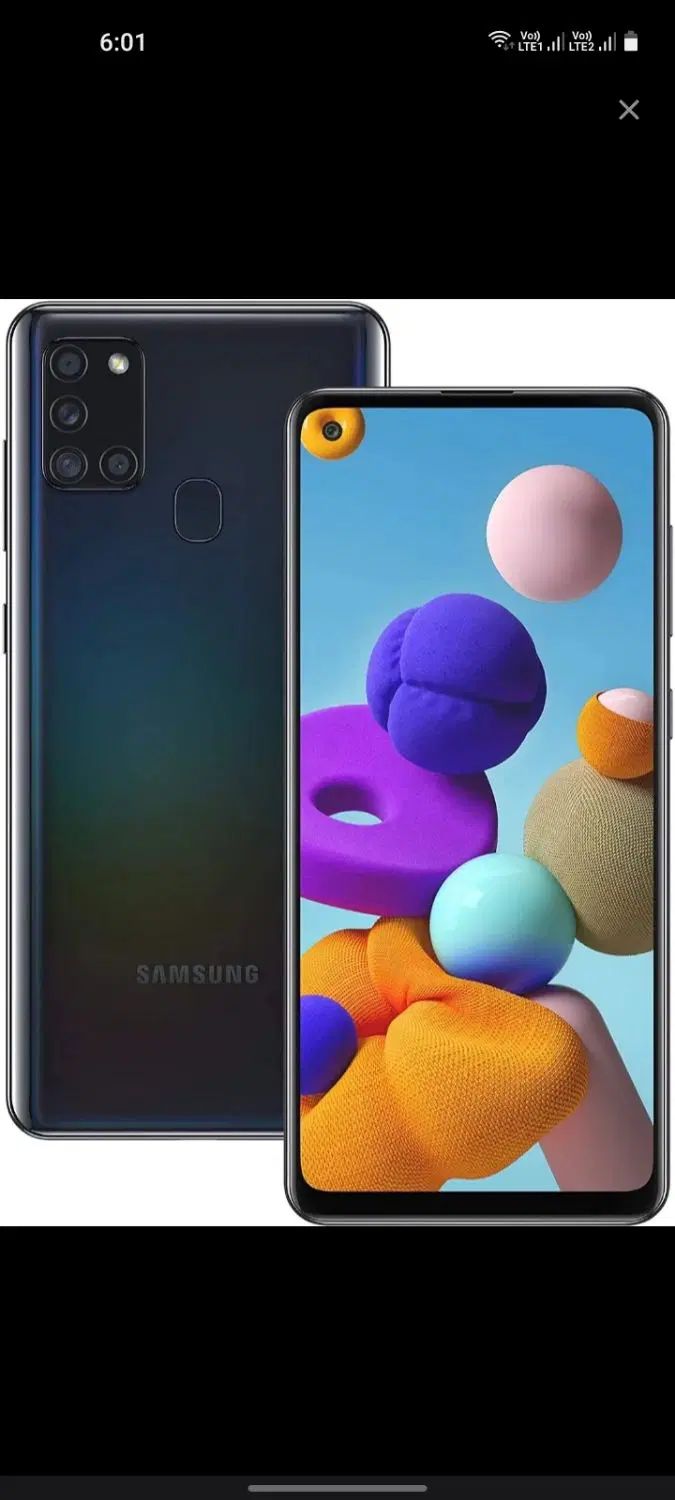 سامسونگ Galaxy A21s با حافظهٔ ۶۴ گیگابایت|موبایل|تهران, شمشیری|دیوار