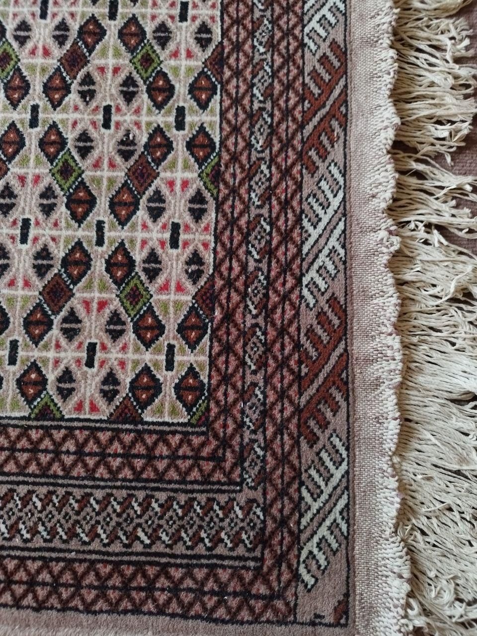 قالیچه دستباف ترکمنی 3 متری|فرش|گرگان, |دیوار