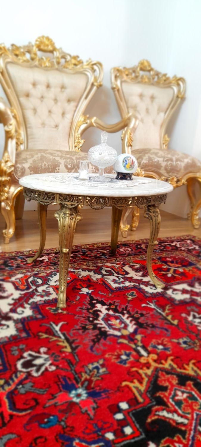 میز عسلی برنزی رویه سنگ|مبلمان خانگی و میز عسلی|تبریز, |دیوار