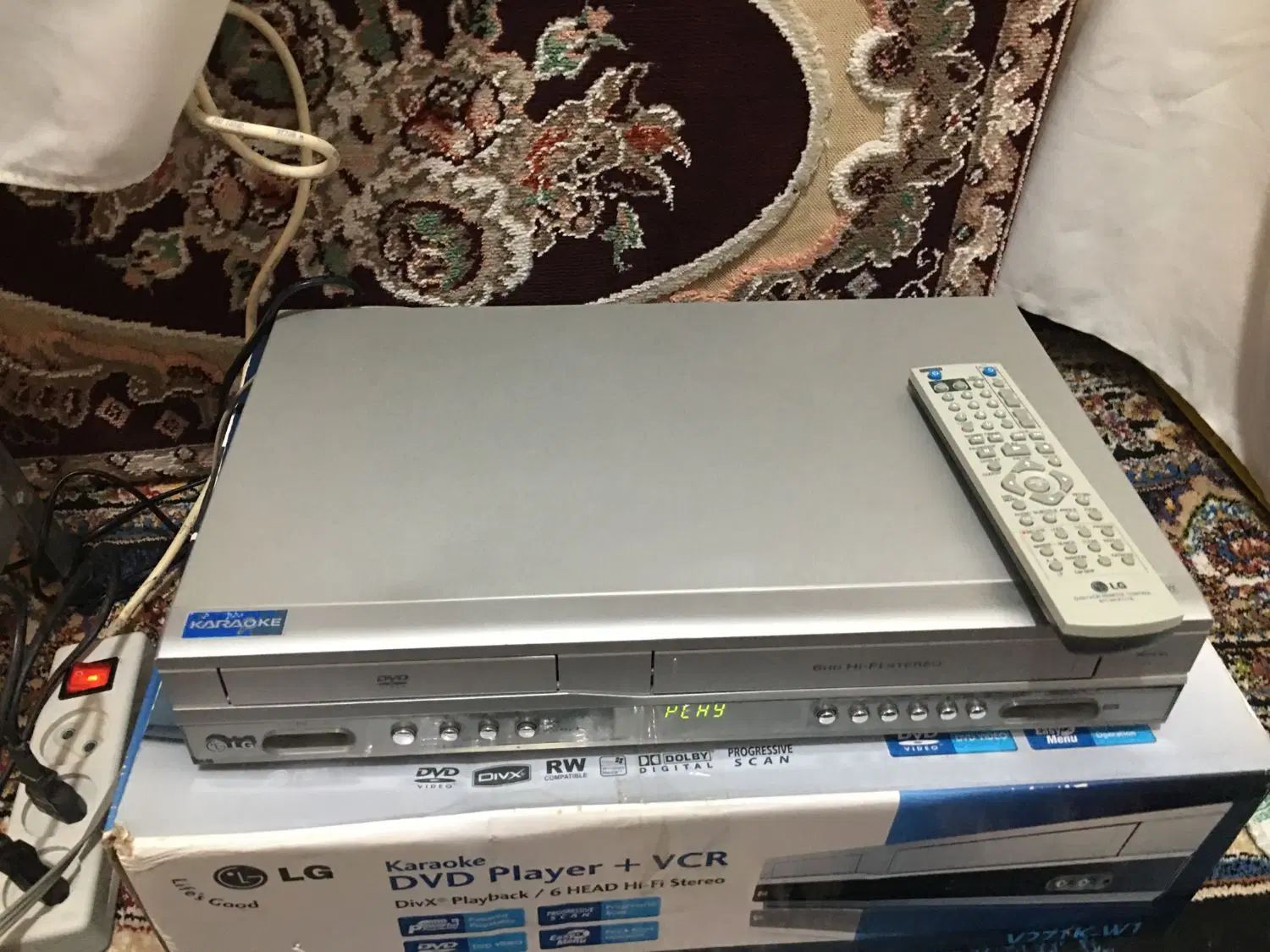 ویدئو دبل الجی سالم ۶هد Hi-Fi با کنترل سیستم Divx|پخش‌کننده DVD و ویدیو|تهران, خاوران|دیوار