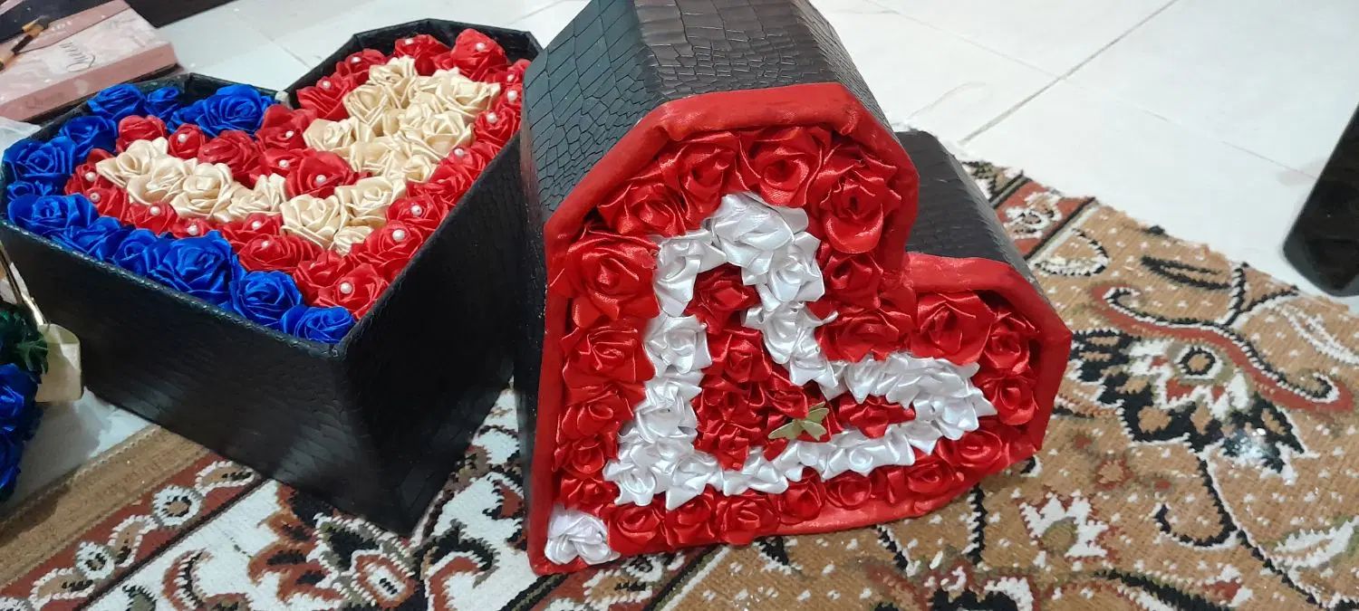 دست گل روبانی|گل مصنوعی|اصفهان, دارک|دیوار