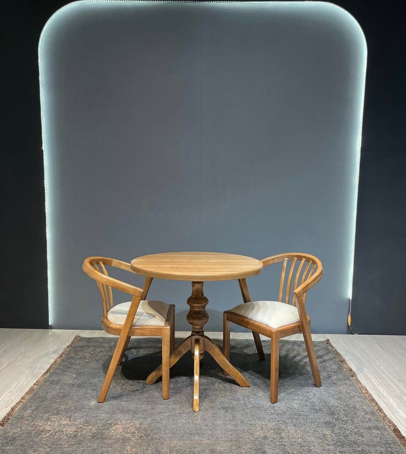 میزنهارخوری دونفره کد ۲ ( میزوصندلی کاواک )|میز و صندلی غذاخوری|تبریز, |دیوار