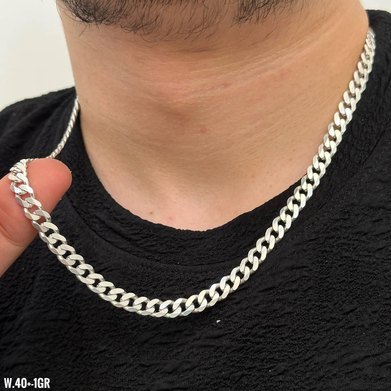 زنجیر نقره مردانه تخفیف ویژه روز جهانی پسر کادو|بدلیجات|تبریز, |دیوار