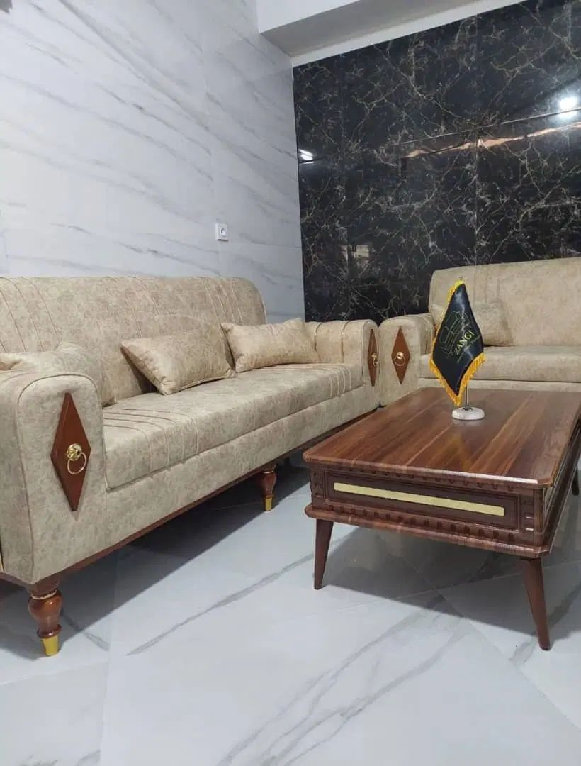 مبلمان هفت‌نفره با طراحی خاص و کیفیت بالا+روشنا|مبلمان خانگی و میز عسلی|رشت, جانبازان|دیوار