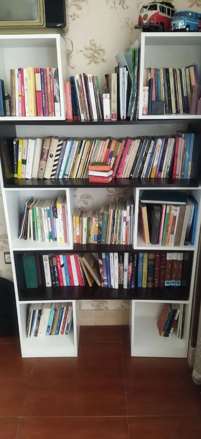 مجموعه کتاب‌های متنوع همراه با کتابخانه پرتابل|کتاب و مجله ادبی|شاهین‌شهر, فردوسی|دیوار