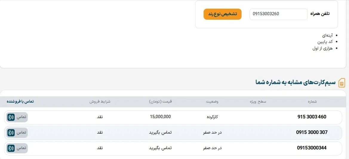 سیمکارت رند دائم همراه اول کارکرده کد مشهد 915|سیم‌کارت|مشهد, تلگرد|دیوار