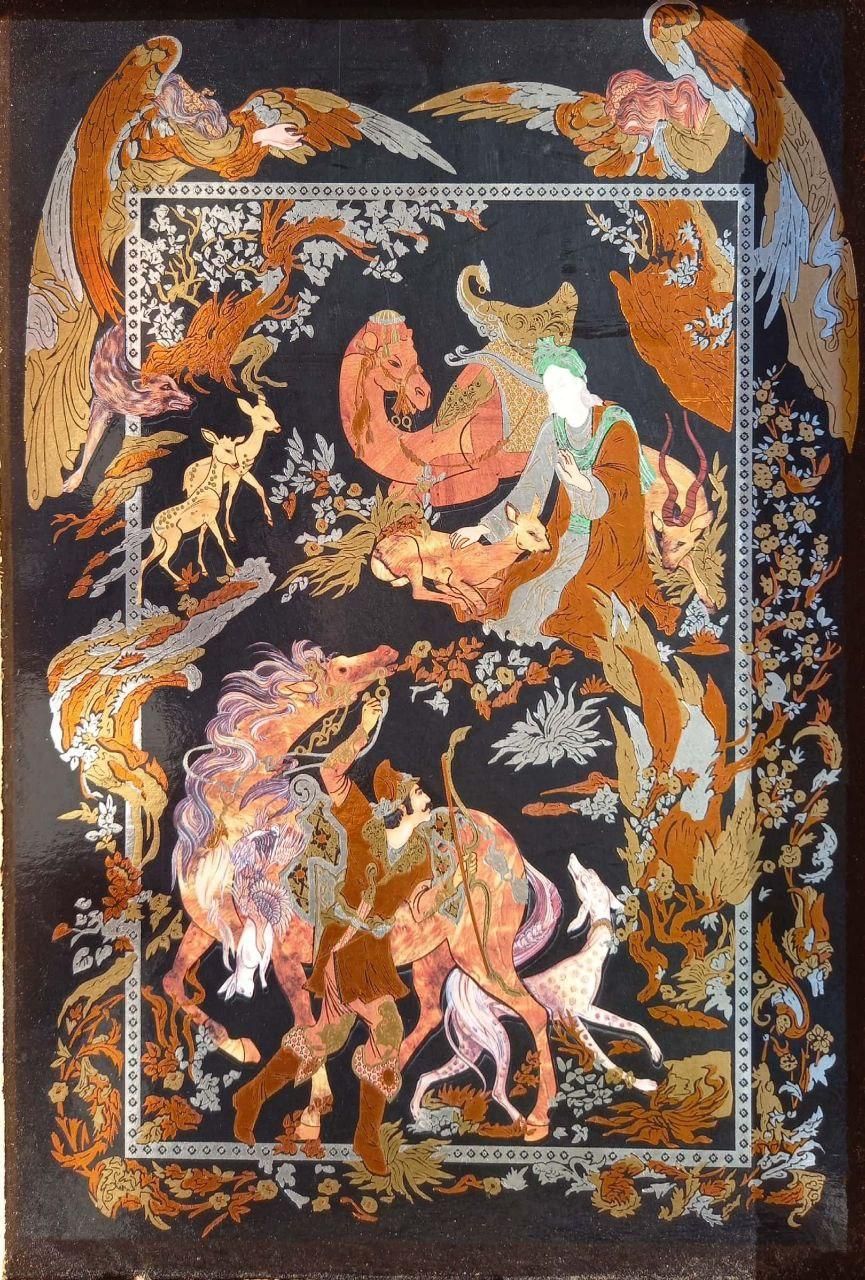 تابلو ضامن آهو|تابلو، نقاشی، عکس|رشت, استادسرا|دیوار