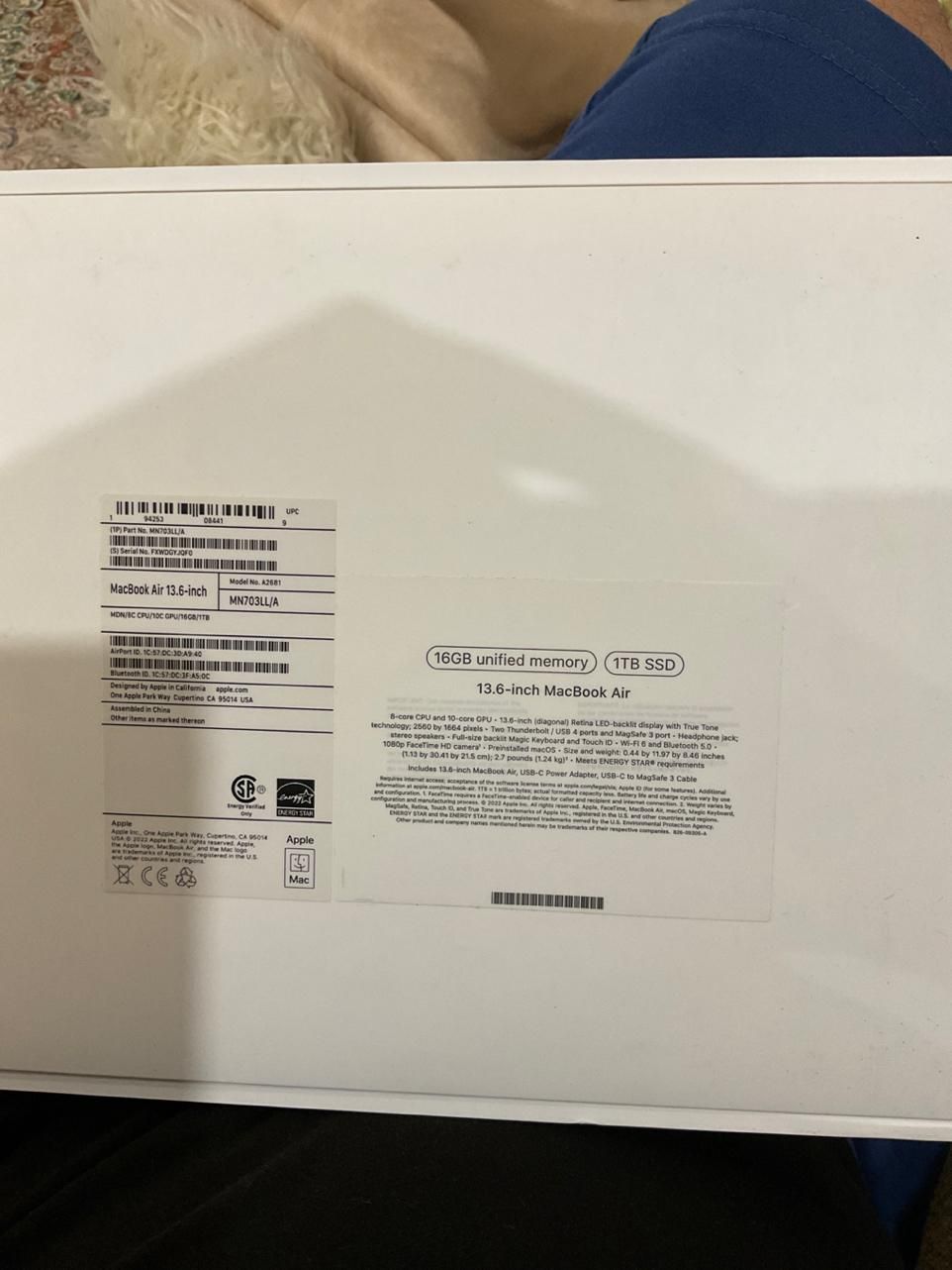 مک بوک ایر m2 ۲۰۲۲ macbook air|رایانه همراه|تهران, نیاوران|دیوار