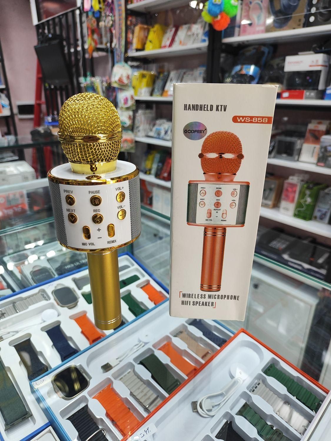 اسپیکر میکروفون ws858 جنس اصلی باتری بزرگ|پخشکننده همراه|مشهد, طلاب|دیوار