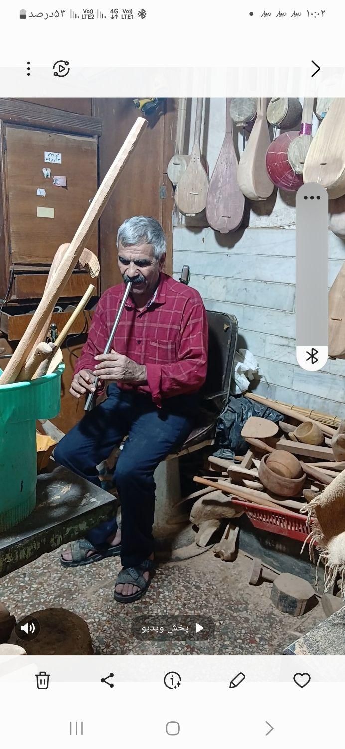 فروش و آموزش دوتار ونی سنتی آقای نوروزی|سازهای سنتی|آزادشهر, |دیوار