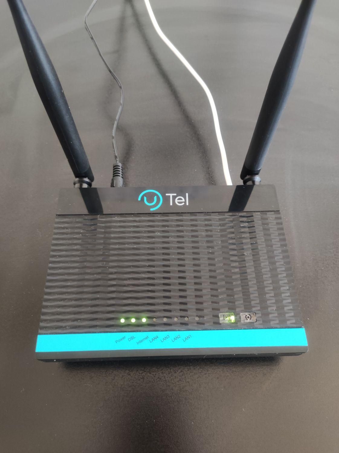 مودم U-Tel A304+دو آنتنه ADSL|مودم و تجهیزات شبکه|کرمانشاه, |دیوار