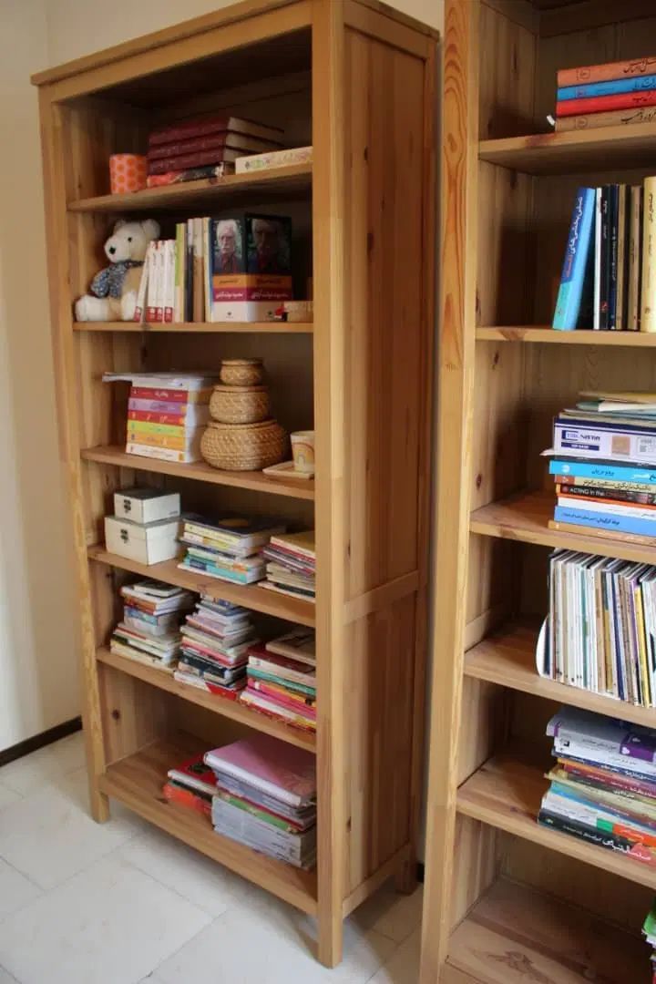 کتابخانه ایکیا اصل ۲عدد درحدنو|کتابخانه، شلف، قفسه‌های دیواری|تهران, اقدسیه|دیوار