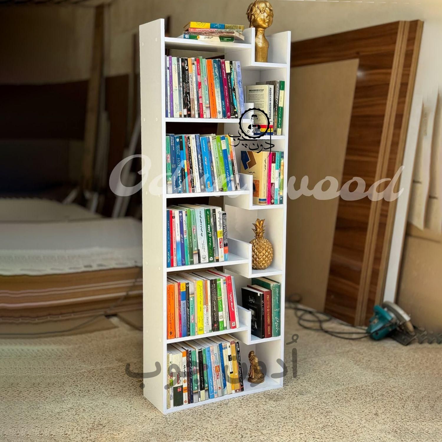 بوفه و کتابخانه مدل پیرا|کتابخانه، شلف، قفسه‌های دیواری|تبریز, |دیوار
