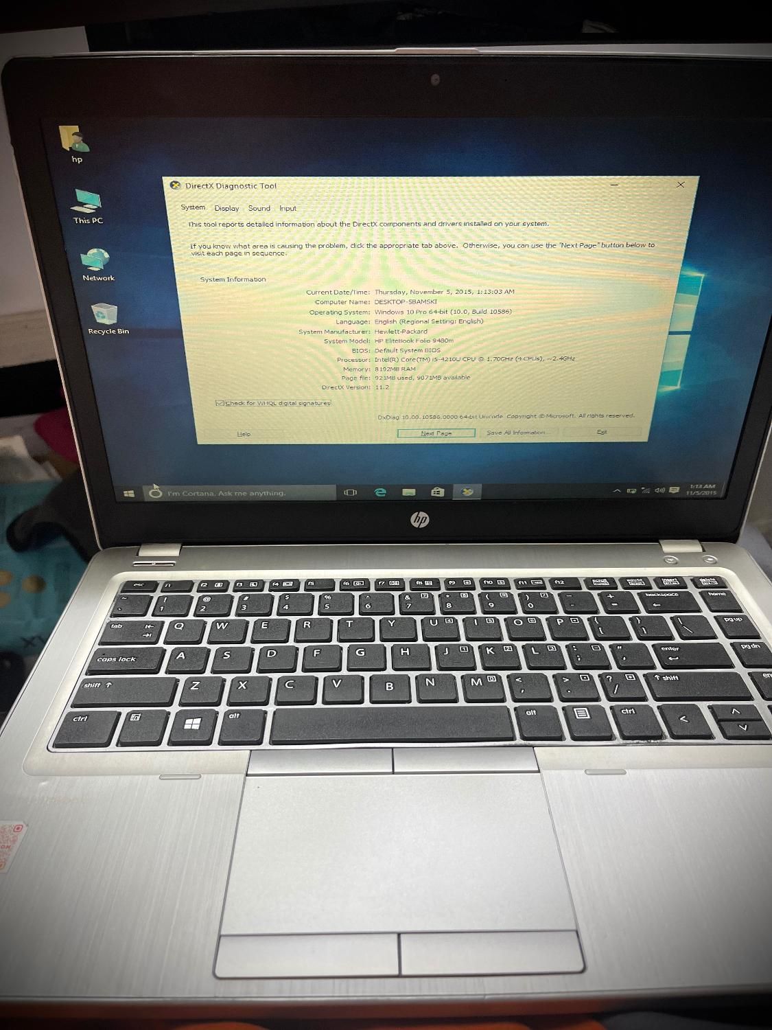 لپ تاپ Hp Elitebook Folio 9480m|رایانه همراه|بندرعباس, |دیوار