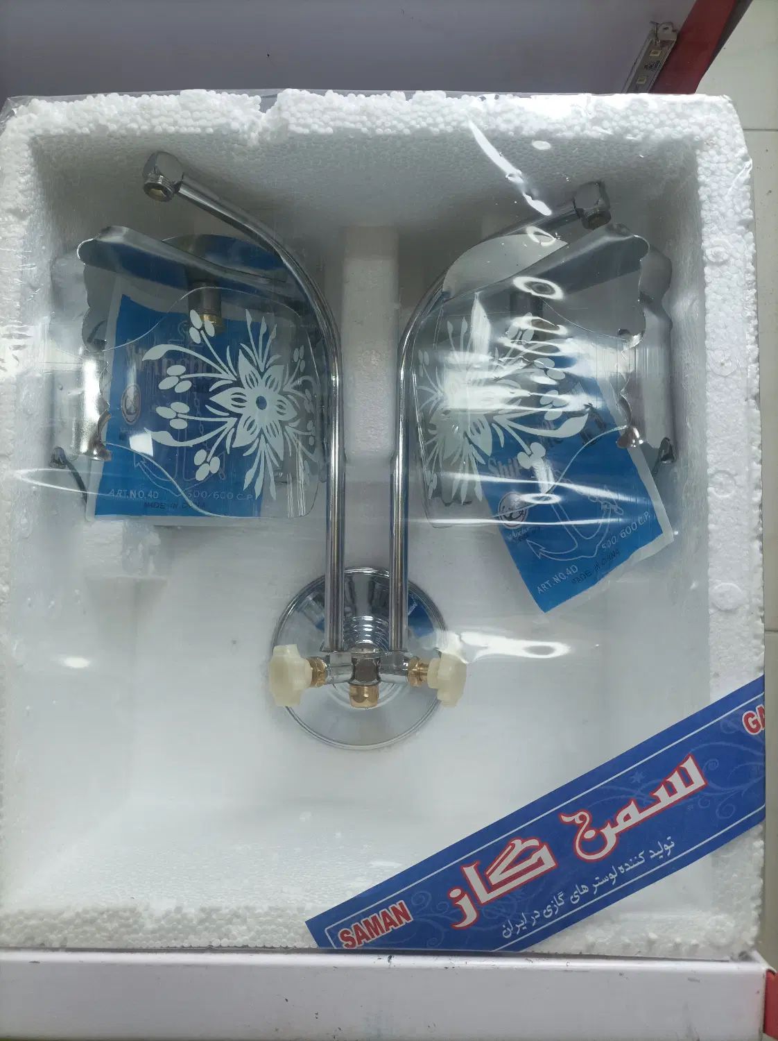 روشنایی دو شعله کلاسیک گاز شهری قیمت مناسب|لامپ و چراغ|کرج, برغان|دیوار