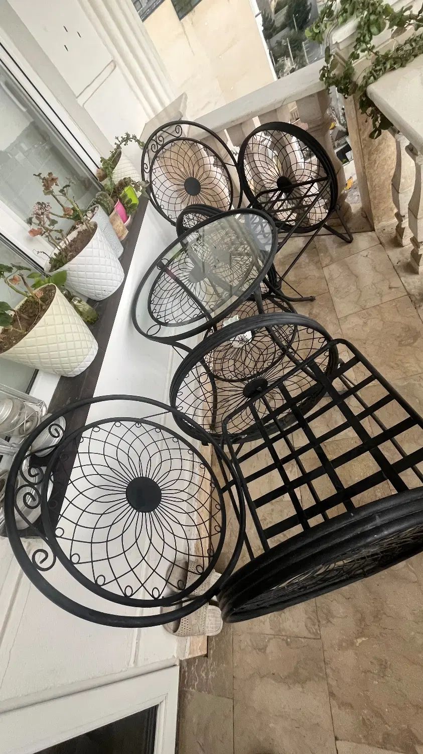 میزو صندلی فرفوژه|مبلمان خانگی و میز عسلی|رودهن, |دیوار