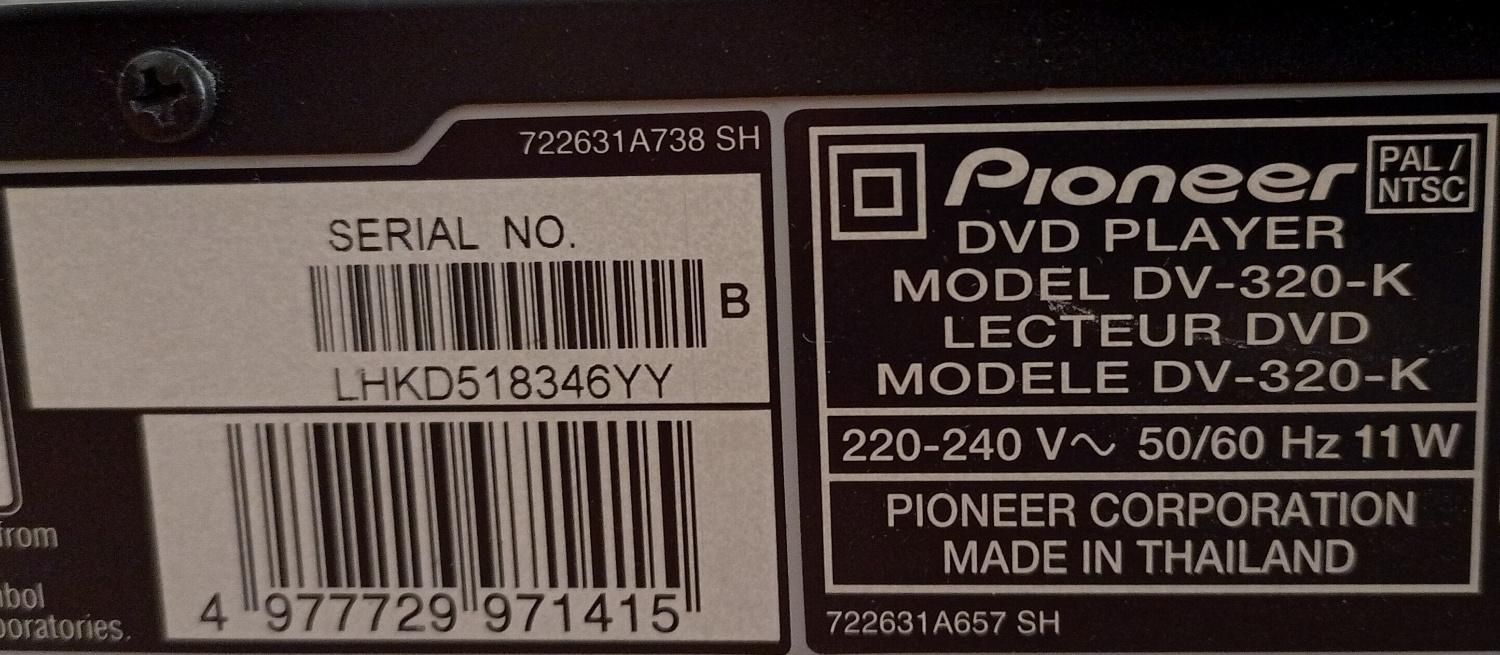 فروش یک دستگاه DVD Player پایونیر|پخش‌کننده DVD و ویدیو|تهران, شیخ هادی|دیوار