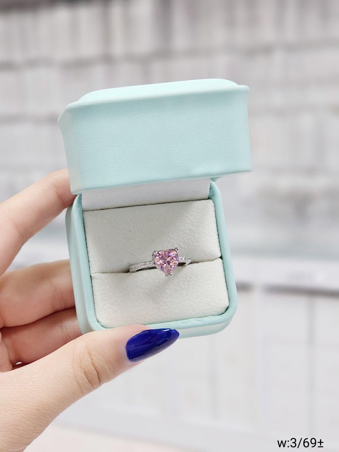 انگشتر قلب پینک صورتی مدل تک داش نقره گوموش 0917|بدلیجات|تبریز, |دیوار