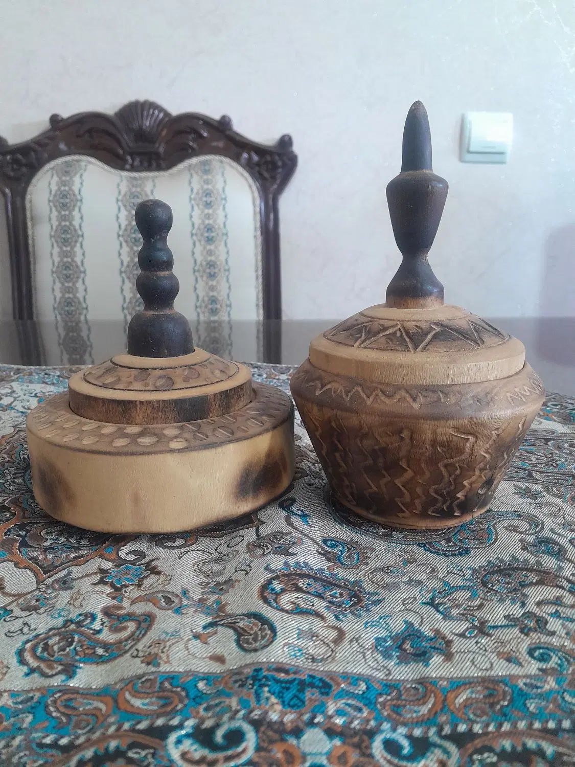 چوبی ،تزئینی ،ظروف چوبی،خراطی،پذیرایی|صنایع دستی و سایر لوازم تزئینی|اصفهان, شهرک مهدیه|دیوار