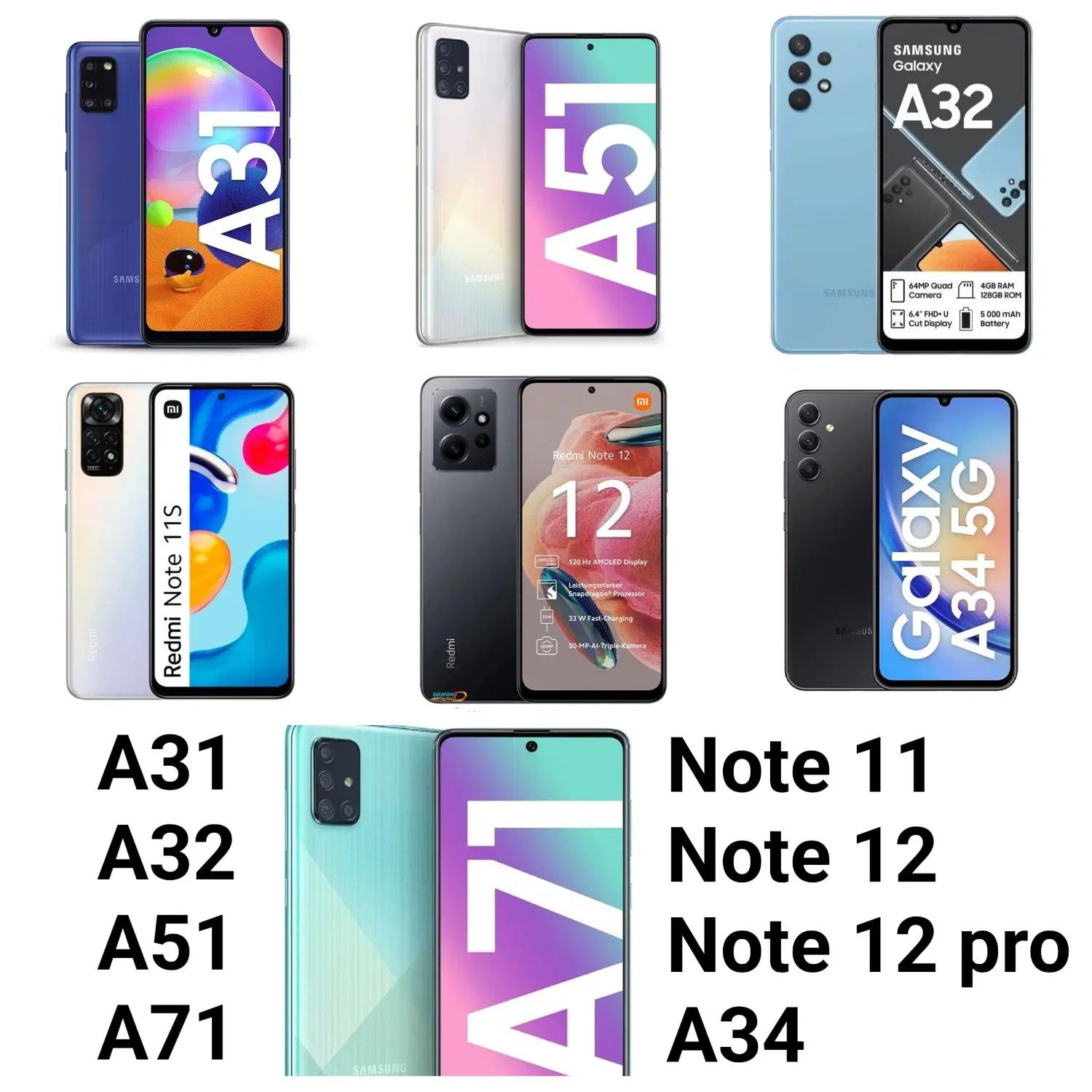 نوت۱۱ ۱۲پروlcdnote11 a31a34 note12 a51a71السیدیa32|لوازم جانبی موبایل و تبلت|تهران, فلسطین (میدان انقلاب)|دیوار
