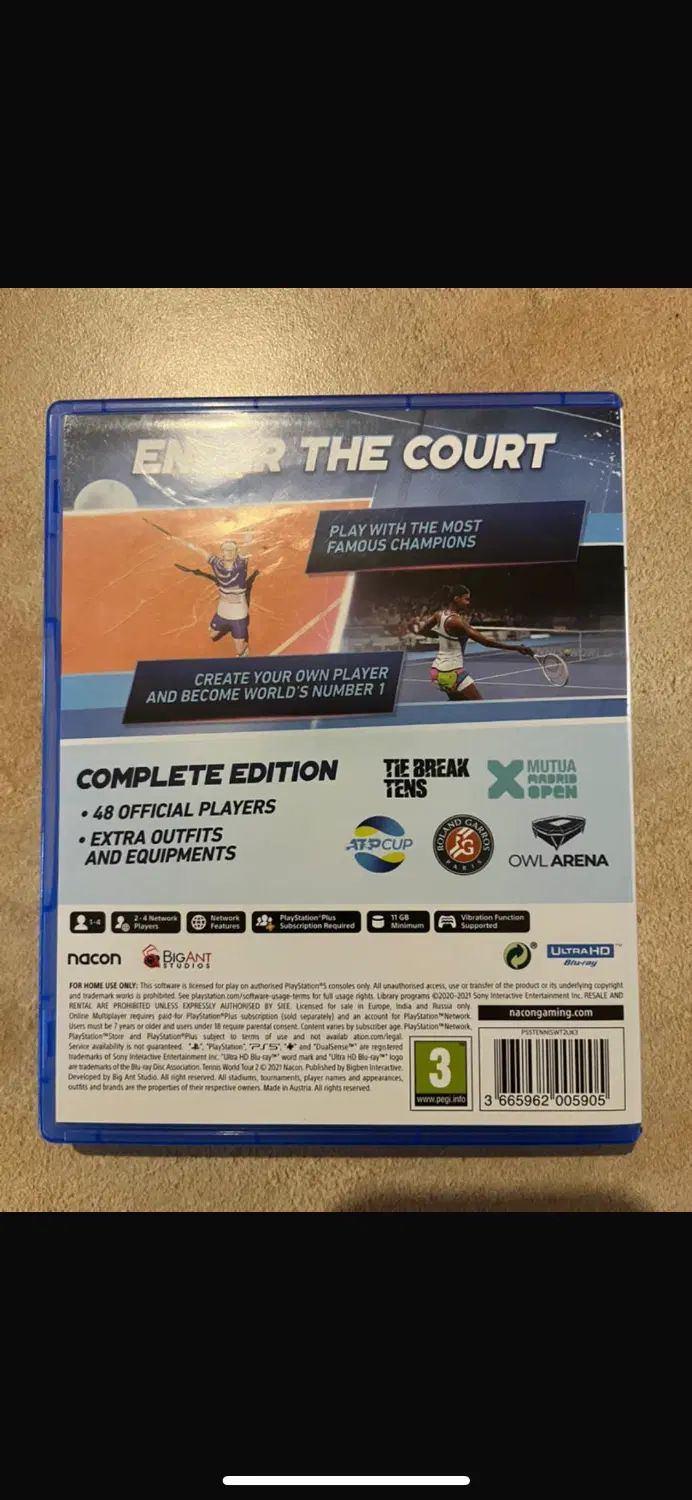 Tennis world tour 2|کنسول، بازی ویدئویی و آنلاین|تهران, کاشانک|دیوار
