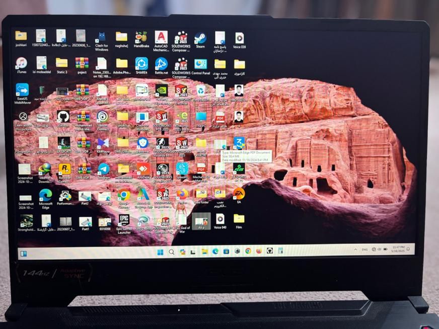 لپ تاپ گیمینگ تاف tuf fx506 hc|رایانه همراه|امیدیه, |دیوار