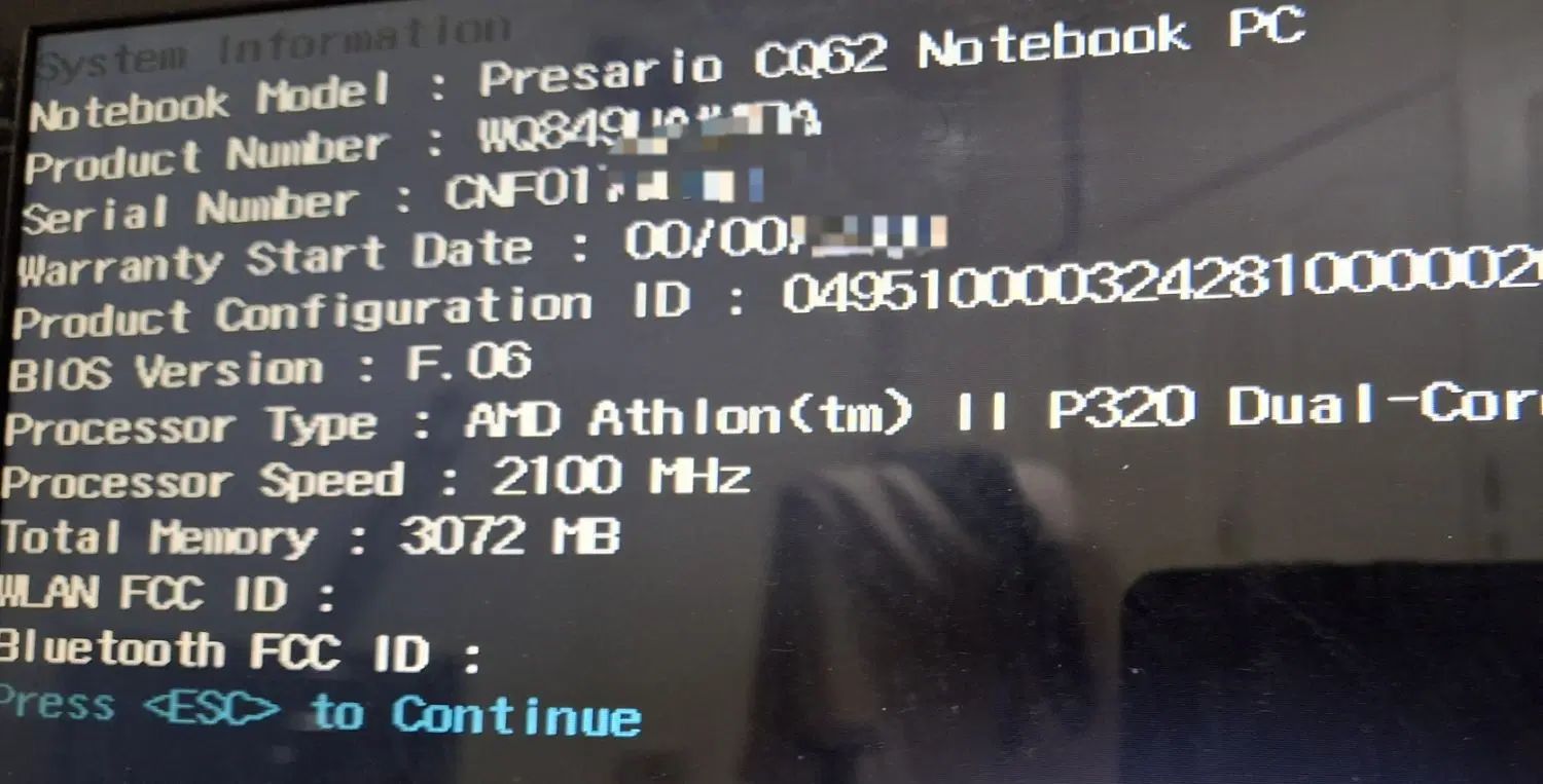 HP CQ62 Presario|رایانه همراه|تهران, حر|دیوار